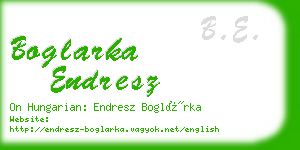 boglarka endresz business card